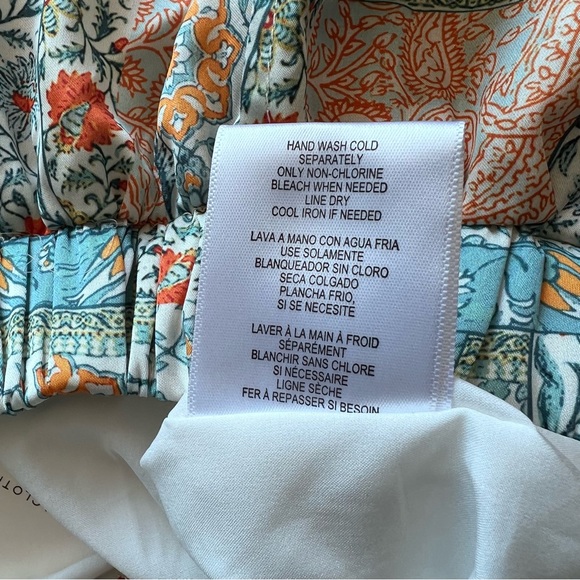 NWT DRA Floral Patchwork Palazzo Wide Leg Pants with Pockets Small - Picture 9 of 13